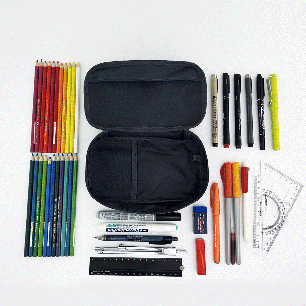 gif showing different themes of items in 190+ Oragnizer