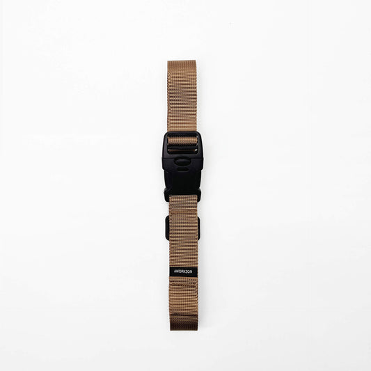 a khaki strap featuring a black buckle with the logo AWORKZON 