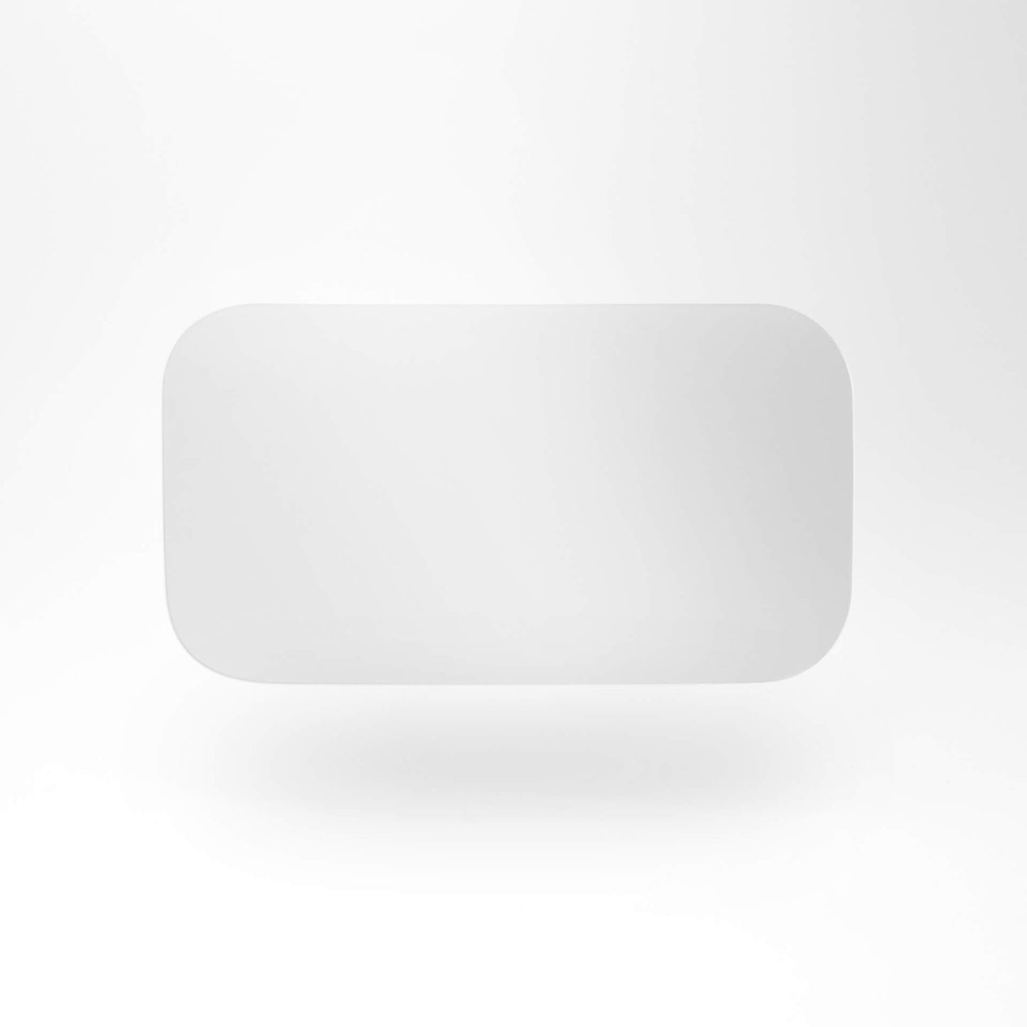 A white, frosted translucent polypropylene plate designed as an accessory for a 190+ organizer, displayed on a plain background
